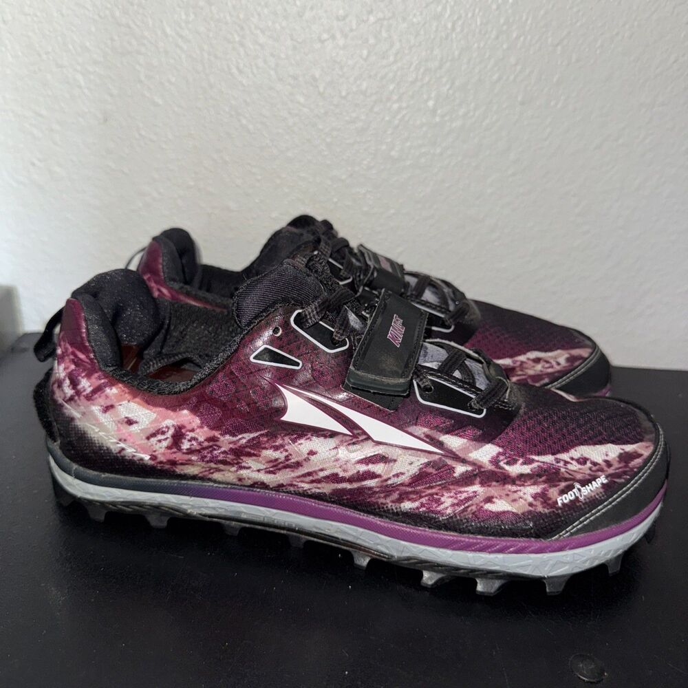 Altra King MT 1.5 Shoes Womens Size 9.5 Purple Gray Trail Running Trail